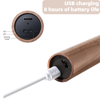 Lampe de nuit magnétique rechargeable à LED avec capteur de mouvement intelligent, en ABS+PC, pour mur, armoire de cuisine, escalier