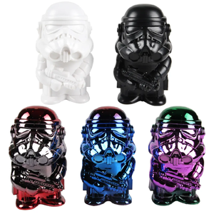 Meilleures ventes transfrontalières : Grinder classique Vader en alliage de zinc noir et blanc, broyeur de fumée pour accessoires - Product Image 1