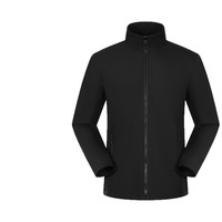 Chaqueta Softshell Impermeable Delgada con Cremallera y Logotipo Personalizado para Hombre, Cortavientos, Transpirable, Ropa de Trabajo, Deporte al Aire Libre, Forro Polar Térmico para Senderismo