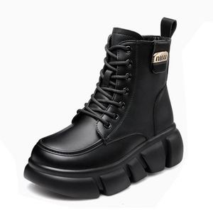 Botas de Nieve para Mujer, Estilo Inglés, Otoño, con Suela Gruesa Antideslizante y Características Cálidas que Brindan Comodidad y Calor - Product Image 5