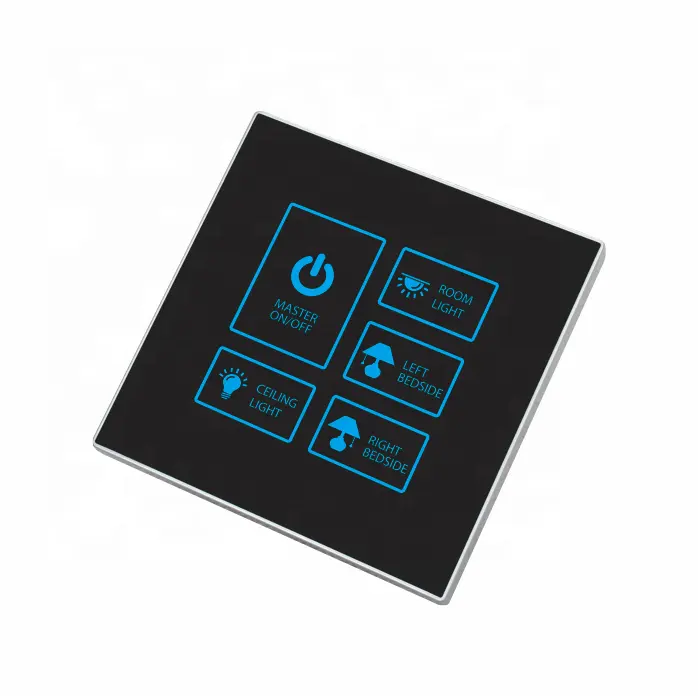 Computer Software Smart Hotel Control Customize Led Glass Switch Guest Room System