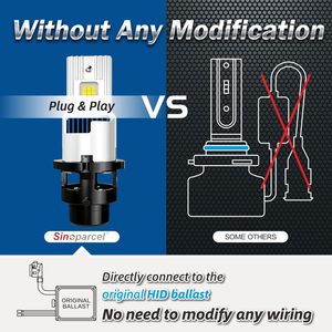 Vente en gros <span class=keywords><strong>prix</strong></span> d'usine D2S D4S phare LED 90W 9520lm 6000K Non-Destructive Plug Play Canbus Upgrade Retrofit pour A4 A3 A1 - Product Image 4
