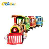 Train électrique sans rail G-HONOR pour enfants, pour activités intérieures et extérieures, parc d'attractions, autonomie de la batterie de 80 à 100 km, 15 à 20 joueurs, > 6 ans