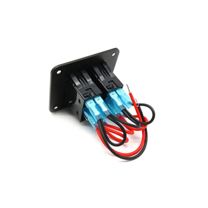 Panneau d'interrupteurs à bascule étanche en aluminium 12V/24V DC 2 gangs série L, pré-câblé marche/arrêt pour VR, automobiles, bateaux marins - Product Image 2