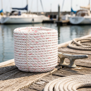 Cordon en polyester torsadé de qualité supérieure, haute résistance, faible élasticité, résistant aux intempéries, pour usage marin, extérieur et commercial - Product Image 1
