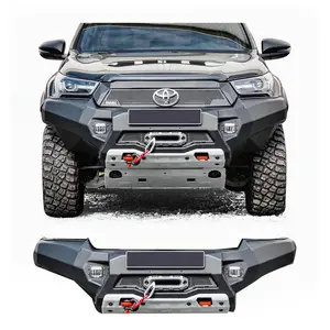 Lamax MAICTOP Car Accessories Front Steel Bumper Bull Bar Bullbar For Hilux Revo Rocco TRD Fortuner 4x4 Pickup 2015-2021
