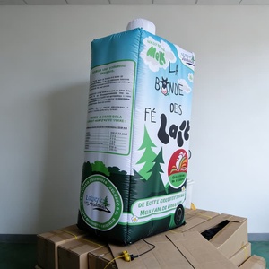 Réplique géante gonflable de carton de lait La Bonde Des Fé - Affichage gonflable promotionnel personnalisé pour les marques laitières/supermarchés - Product Image 5