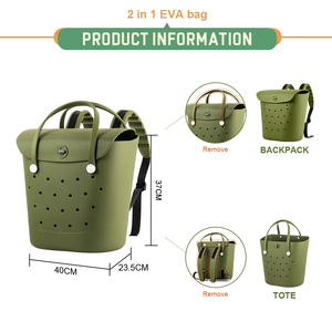 Sac fourre-tout léger et lavable en EVA Everich pour adultes, idéal pour les voyages et le camping, élégant sac de plage <span class=keywords><strong>d</strong></span>'été - Product Image 2