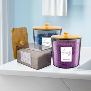 Contenitore portapacchi per bucato 3 pacchi con coperchio organizzatore di <span class=keywords><strong>detersivi</strong></span> per bucato e barattoli per baccelli, sapone - Product Image 5