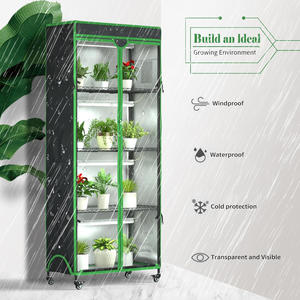 Chinois moderne robuste cadre en acier Transparent Patio salle de culture 4 saisons tomate plante d'intérieur petite serre hydroponique - Product Image 2