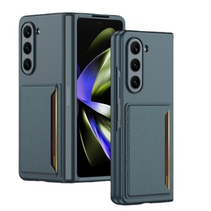 Housse en cuir et sac à cartes pour Samsung <span class=keywords><strong>Zfold</strong></span> 6 5 4, housse pliante de protection contre les chutes, nouveauté - Product Image 5