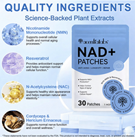 Acentiallabs Marque Privée – 30 Patchs Transdermiques Végétaliens Saveur Ananas Hawaïen – Personnalisés Anti-Âge et Soutien Immunitaire