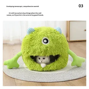 Novo pelúcia monstro inverno quente gato canil <span class=keywords><strong>pet</strong></span> mat cães <span class=keywords><strong>pet</strong></span> fornecimentos <span class=keywords><strong>pet</strong></span> ninho - Product Image 5