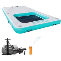 Plateforme aquatique gonflable en PVC pour extérieur, ponton de loisirs monté sur remorque, ponton de pêche flottant pour yacht en mer