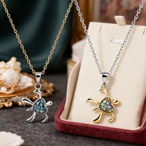 Модное Ювелирное Украшение для женщин, позолоченная цепочка, подвеска в виде черепахи, Шарм-подарок - Product Image 4