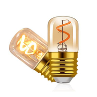 Ampoule LED flexible à filament miniature de petite taille E27 2W en verre ambré 230V