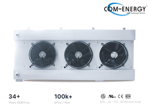 <span class=keywords><strong>Pompe</strong></span> évaporateur numérique <span class=keywords><strong>double</strong></span> face murale DH Series D10 pour chambres froides de -18°C - Product Image 5