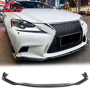 Convient pour Lexus IS F Sport Sedan 2014-2016 IKON 2 Style Lèvre de pare-chocs avant Noir brillant - Product Image 1