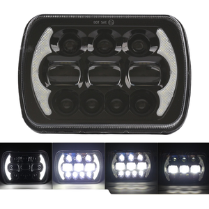 Faro LED Rectangular Wrangler <span class=keywords><strong>de</strong></span> 60W con <span class=keywords><strong>Ojo</strong></span> <span class=keywords><strong>de</strong></span> Ángel, Lente Cuadrada <span class=keywords><strong>de</strong></span> 5x7 con Kit <span class=keywords><strong>de</strong></span> Conversión <span class=keywords><strong>de</strong></span> Faro LED DRL - Product Image 2