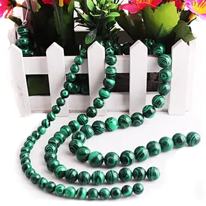 Factory supplier synthetic malachite beads for jewelry making