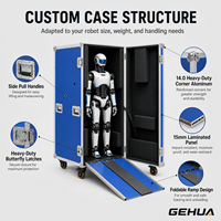 Valise de transport pour robot personnalisée GEHUA, cadre en aluminium, intérieur en mousse EVA, robuste, avec roulettes