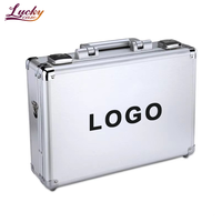 Boîte à outils en aluminium sur mesure, étui de rangement portable avec mousse découpée, étui en aluminium haut de gamme avec plateau personnalisé