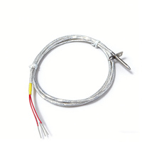 Sensor de Temperatura Industrial de Platino PT100 Tipo Aguja de Alta Precisión, Sonda de Acero Inoxidable, Protección IP66