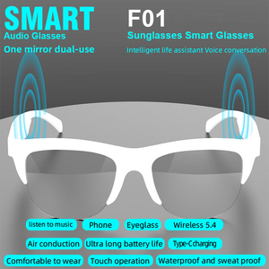 Type-C Charging Port V5.4 Touch Control <b>Wireless</b> Smart Audio Sunglasses <b>Headset</b> Smart Glasses IPX-5 Waterproof <b>Microphone</b> F01 - Product Image 2