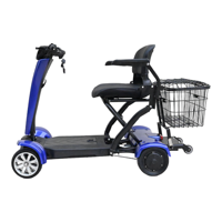 Scooter électrique pliable puissant, quadricycle de mobilité, scooter auto-pliant pour personnes âgées, scooter pour handicapés