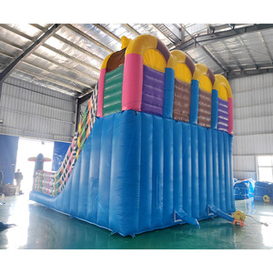 Castillo Inflable Comercial con Toboganes Triples y Detalles de Palmeras, Certificado CE, PVC, para Centros de Juego al Aire Libre - Product Image 6