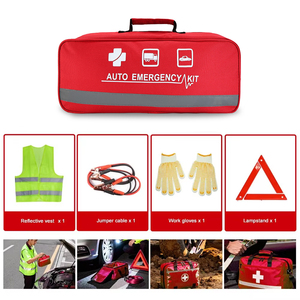 Trousse de premiers soins portable personnalisée Oripower pour voiture, sac de survie en nylon pour véhicule, fournitures pour la maison et l'extérieur OP617, garantie 1 an - Product Image 1