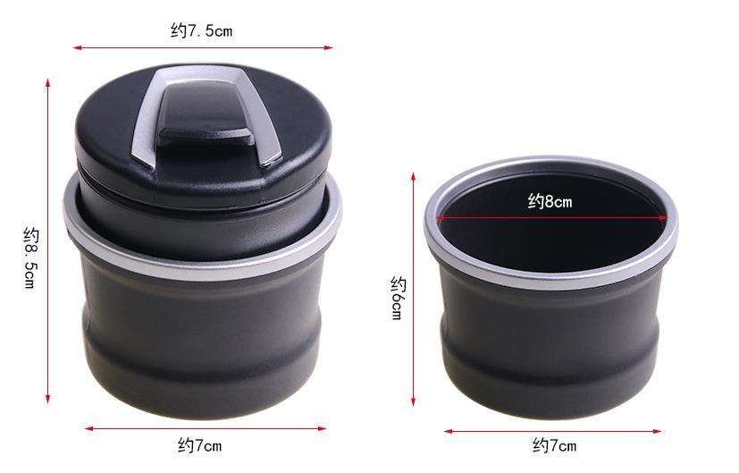 YFL YHG-09021 Universal Car Ashtray with LED Light - Guangzhou Yifei Blue Trading Co., Ltd.