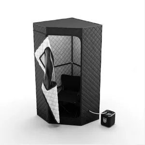 Funworldsport sauna infrarouge portable individuel à domicile sauna à vapeur pliable complet à vendre
