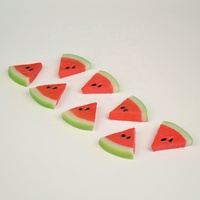 6 pièces faux fruits tranches Faux pastèque tranches nourriture fête décoration photographie fruits accessoires haute Simulation fruits tranche modèle