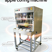 Automatische fruit- en groenteschil-, ontpitten- en snijmachine met 4 koppen, hoge productiviteit en hoogwaardige onderdelen