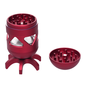 Negozio <span class=keywords><strong>di</strong></span> fumo <span class=keywords><strong>di</strong></span> moda a forma <span class=keywords><strong>di</strong></span> bomba in lega <span class=keywords><strong>di</strong></span> alluminio materiale smerigliatrici <span class=keywords><strong>di</strong></span> alta qualità tabacco manuale smerigliatrice con luce a Led - Product Image 3