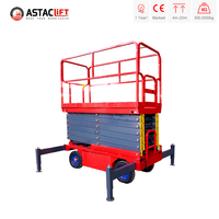 Plateforme élévatrice mobile électrique HELI avec système hydraulique autopropulsé, hauteur de plateforme maximale de 24 m, capacité de 110 kg