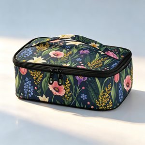 Sac isotherme personnalisé avec logo, imprimé floral, en polyester, pour femmes et filles, vente en gros - Product Image 1