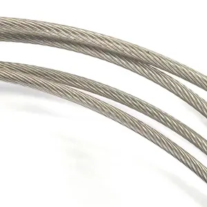 जस्ती ईथीलीन कोटिंग सुरक्षा बुना केबल वेल्डेड स्टील तार पहनने के लिए प्रतिरोधी प्लास्टिक कोटिंग स्टेनलेस स्टील तार रस्सी