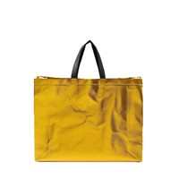 Sac de shopping en PP non tissé laminé métallisé or argent brillant recyclé personnalisé avec impression de logo