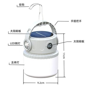 Camping <b>Lamp</b> Solar Usb <b>Charging</b> 1200Mah Led Light Outdoor Barbecue Tent Lighting - Product Image 4
