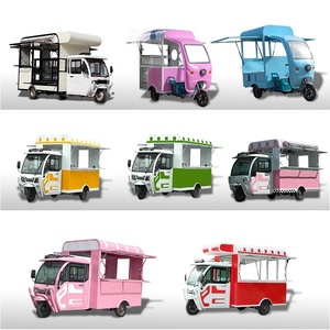 <strong>Commercial</strong> Electric <strong>Food</strong> Truck Towable Breakfast Fast <strong>Food</strong> Catering <strong>Cart</strong> Ice Cream Truck 220v Stainless Steel - Product Image 4
