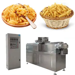 Volautomatische Macaroni Plant Lijn Italiaanse Pasta Spaghetti Maken Machine Macaroni Pasta Extruder Machine