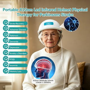 Casco per Terapia a Luce Rossa 810nm Certificato CE per il Sollievo da Mal di Testa, Emicrania e Trattamento di Condizioni Neurologiche Senza Effetti Collaterali - Product Image 1