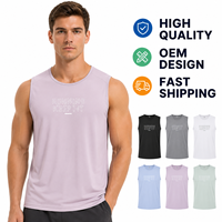 Débardeur sans manches de haute qualité, séchage rapide, respirant, vêtements de sport pour la course à pied, design personnalisé OEM ODM, impression de logo, débardeur unisexe