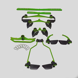 Accessoire de fitness en acier métallique : Barre de triceps et poignées d'entraînement de force pour câble de musculation dorsal - Product Image 1