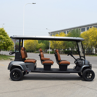 Voiturette de golf électrique 48V 6 places, 5KW, lithium haute performance, produit chinois, voiturette de golf 6 personnes