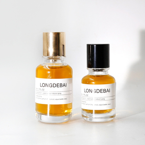 Factory Wholesale OEM Clear Glass Perfume <b>Bottles</b> 30ml 50ml Cylinder Eco-friendly Recyclable with Screen Printing Box Packaging - Product Image 2