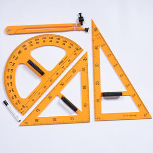 Ensemble de géométrie en plastique pour la salle de classe : rapporteur semi-circulaire, règle graduée, compas – Matériel pédagogique pour la <span class=keywords><strong>démonstration</strong></span> en <span class=keywords><strong>mathématiques</strong></span> - Product Image 2