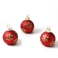 El más nuevo estilo Simple Gold Snow Christmas Glass Ball Titulares de tarjetas de visita u otros Decoraciones para fiestas de festivales Ecológico